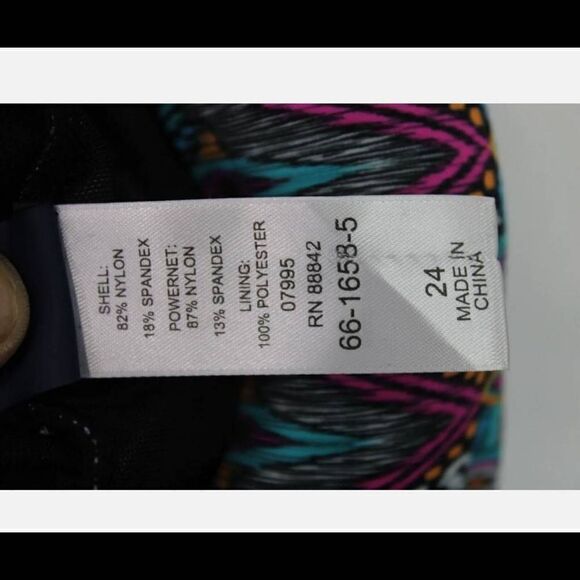 SWIMSUITS FOR ALL PLUS SIZE 24 ONE PIECE SWIMSUIT PLUNGE LINE NWT - Picture 10 of 10